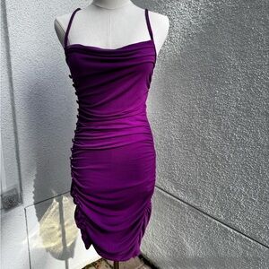 Purple stretchy dress